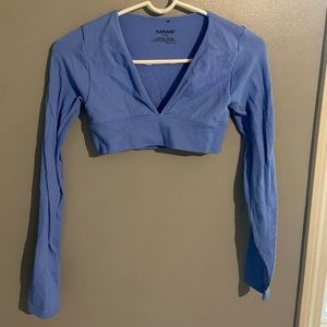 Garage Super Cropped V-Neck Top